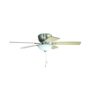 Litex Industries 52” Brushed Nickel Finish Ceiling Fan Includes Blades & LED Light Kit RG52BNK5L